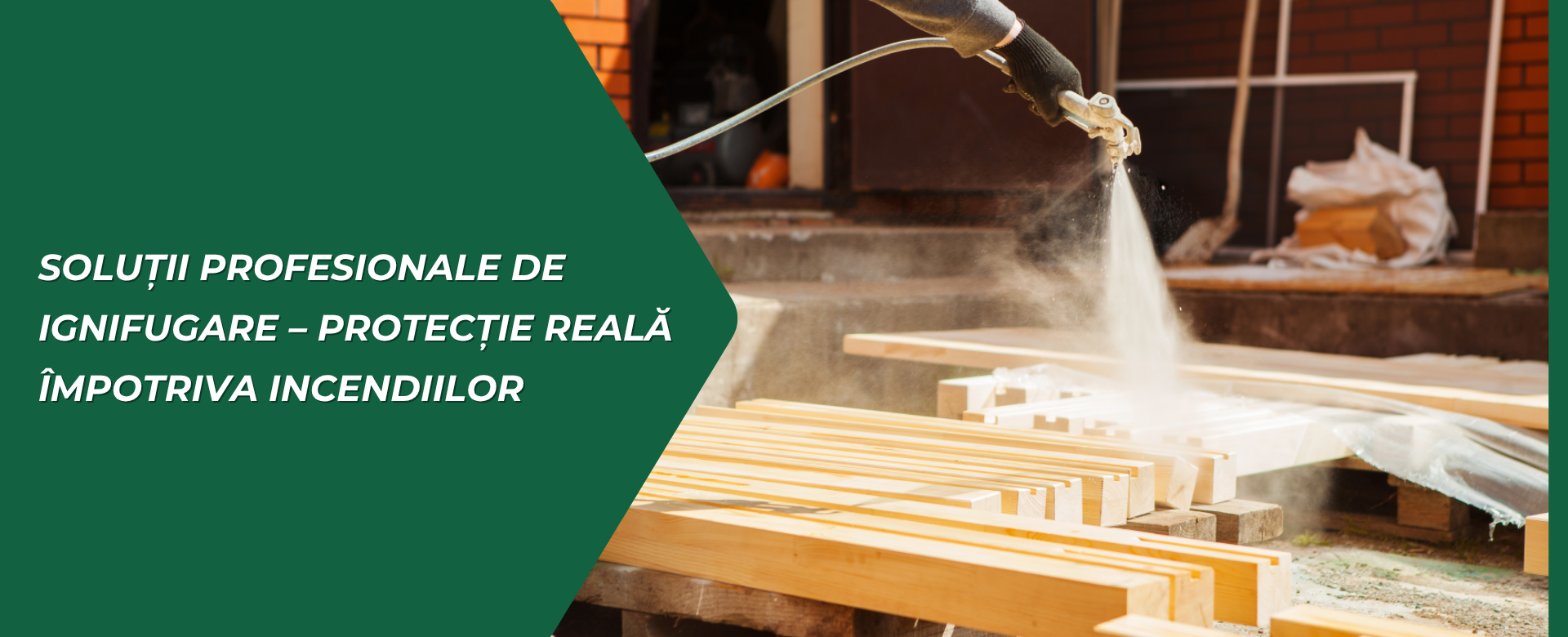 Lemn protejat, risc de incendiu redus
